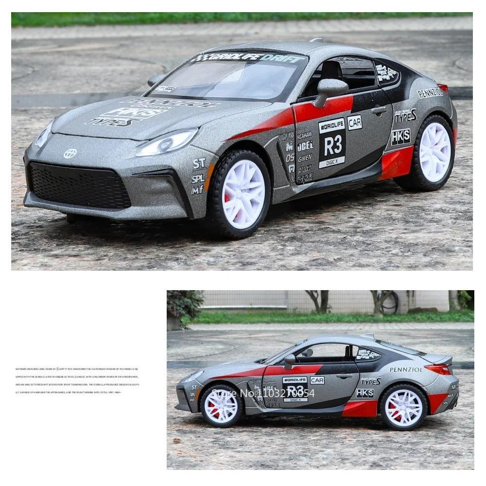 1/32 Toyota GR86 Alloy Sports Car Diecast Model Kids X-MAS Gift Toy Sound Light