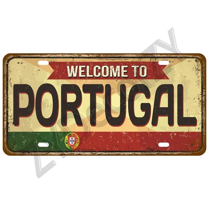 Man Cave Decoration Decor Capital City Plates Plate Vintage Sign For Restaurant Bar Pub Cafe Metal Sign Plaque Landmark