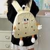 Schoolbag biscuits small schoolbag female Japanese cartoon cute canvas backpack girl student backpack cute animation casual versatile