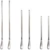 6 Pcs Coffee Stirrers, 3 Sizes Reble Coffee Stir Sticks (5'', 6.3'', 8.7''), Stainless Steel Stirring Spoons for Espresso & Iced Tea, Silver