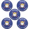 5pcs   Bag Safety Distance Sign Decal Distance Warning Floor Sticker for Store HospitalXG021