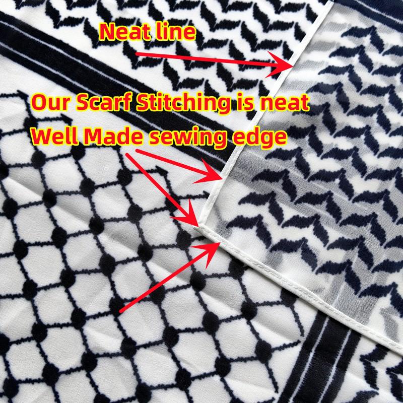 Batic de cap din șifon cu carouri: Stil din Orientul Mijlociu Arabia și Turcia