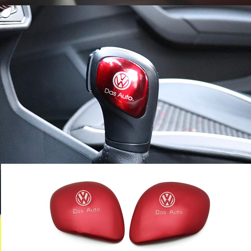 

For VW Car Styling Gear Shift Knob Gear Head Sticker Cover For Volkswagen POLO CC Golf 7 6 Bora Tiguan Passat SCIROCCO Car Acc
