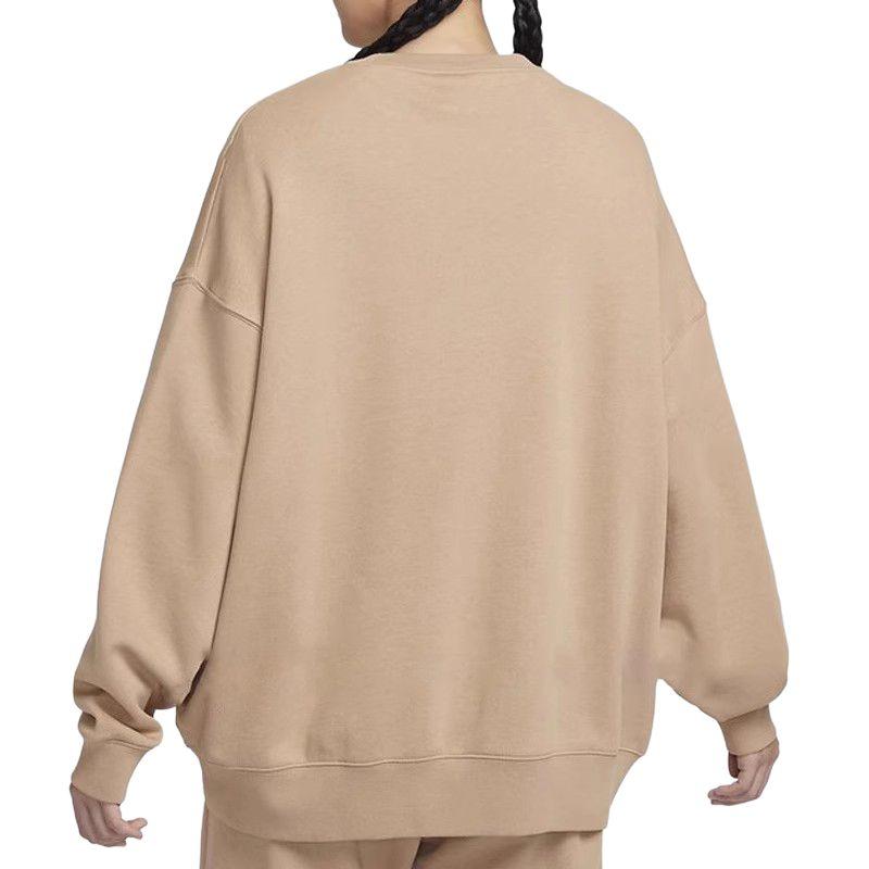 Nike Fleece Crew Neck Warm Pullover Long Sleeve Sweatshirt Women Tops DD5633-200