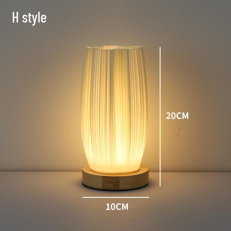 3D Printed RGB Dimming Cream-Style Bedside Lamp