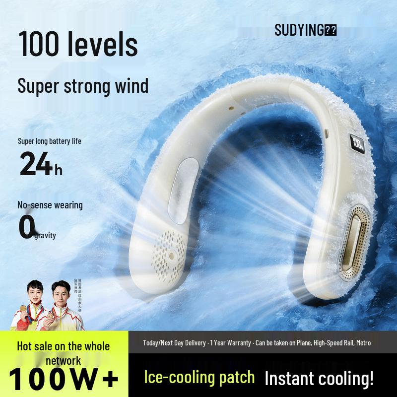 Suoying 16°C Cooling Portable Neck Fan