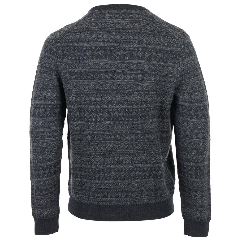 Polo Ralph Lauren Jacquard Pony Logo Embroidered Wool Crew Neck Long Sleeve Knit Sweater Men sweater Gray MNPOSWE16810421-C60