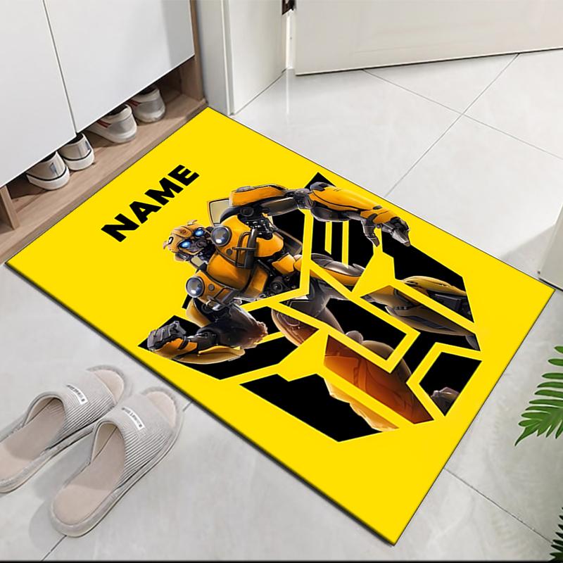 Custom Name Transformers Printed Carpet, for Office Chair Living Room Bedroom Kitchen Room Decor Gifts.