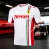 2026 Ferrari Summer Round Neck 3D Print T-shirt Formula 1 Motor Racing Short Sleeve Top