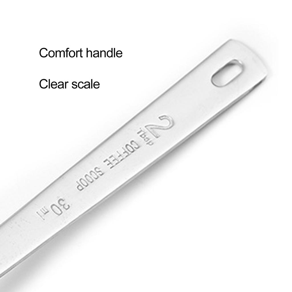 15/30ML Measuring Spoon Clear Scale Long Handle Comtable Grip Heat Resistant Anti-scalding High Accuracy Coffee