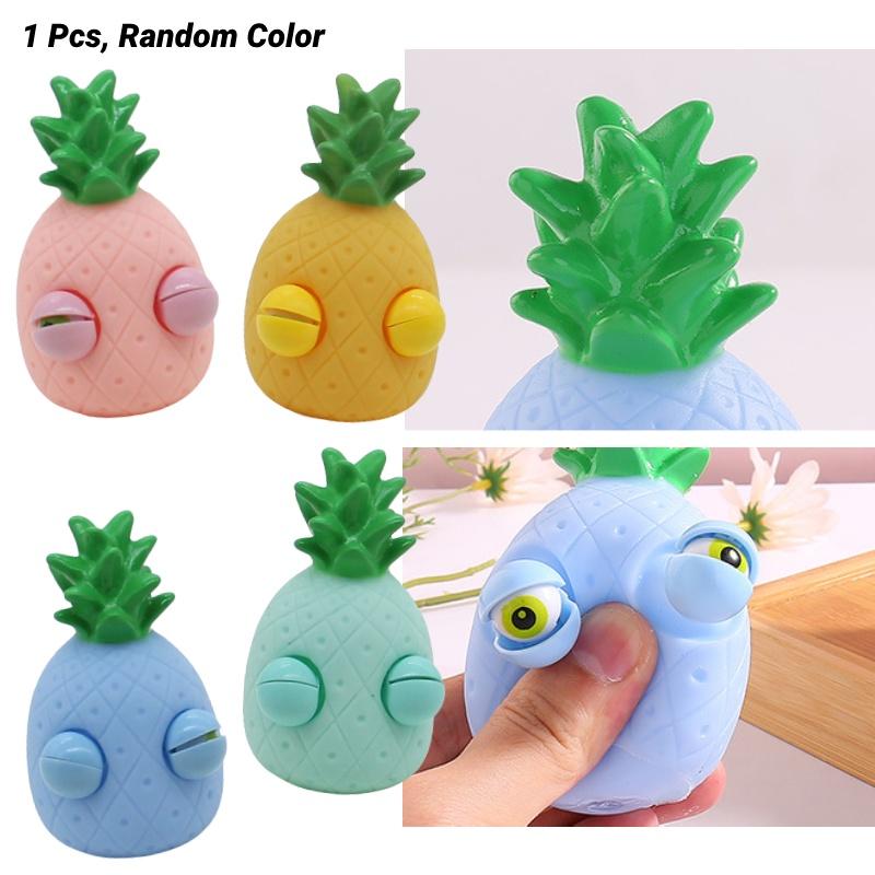 New Squeeze Pop Eye Pineapple Stress Relief Toy In Realistic Fruit Shape Fun And Playful Figurine For All Ages In Zhejiang China)