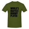 World S Okayest Rummy Player  Black Soft And Glutinous Tshirt Korean Style Casual Small Patterns Basic Tee