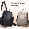 Korean Style Women Large Capacity Soft Shell Backpack,Lightweight Durable Bag With Front Pocket Adjustable Straps Gold Hardware For School Travel