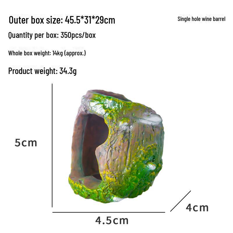 Stylish Tree Stump Aquarium & Reptile Hideaway: PVC Ornament for Fish Tanks & Pet Enclosures