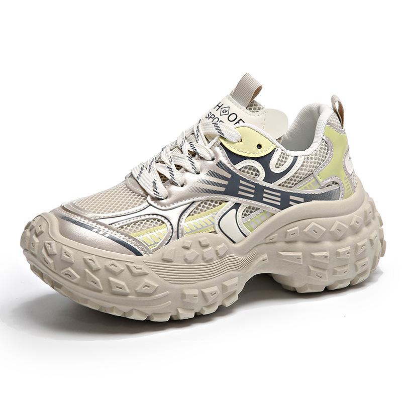 Korean version of the new dad shoes women's 2025 autumn student sports running shoes casual thick-soled heightening women's shoes BN8807