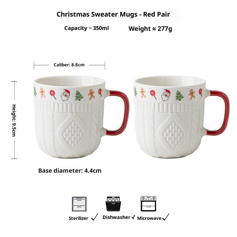 

Горячий набор из 2 шт. для пары, парная кружка, кружка с тиснением высокой ценности, керамическая кружка, рождественский, ко Дню святого Валентина, новогодний подарок, женщина YUZI 301-400ml