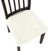 Stretch Dining Chair Cover 1pc Leaf Jacquard Dustproof Slipcover Easy to Install for Home Hotel Wedding Decoration