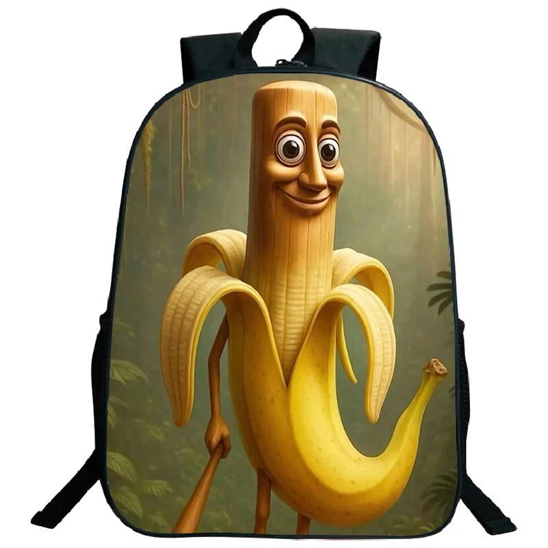 Funny Italian Brainrot Printed Backpack for Boys Girls Cappuccino Assassino Schoolbag Kids Bookbag Italian Brainrot Bags Mochila
