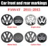 W1481Pc 140mm Car Logo Front Bonnet Hood 100mm Rear Tail Trunk Emblem For Volkswagen Passat 2011 2012 2013 2014 2015 Auto Accessorie