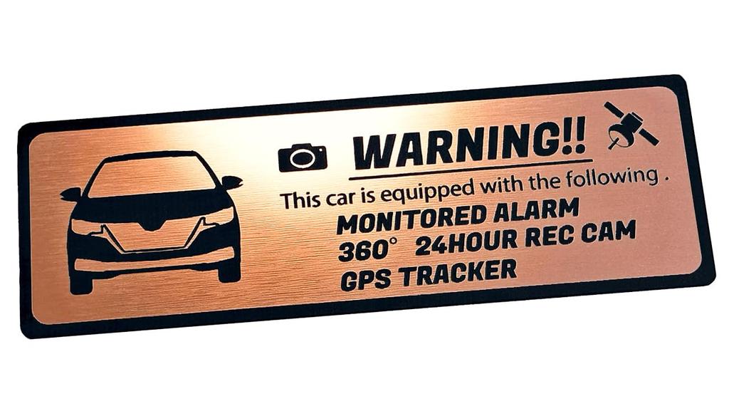 ALLION 260 Series Allion Security Car Luxury Car GPS Sticker, Security, VIP, 24-Hour Monitoring, Tracker, Anti-Theft (Pink Gold)