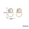 Trendige neue Zirkon-Ohrstecker für Damen Hohlrunde Imitationszirkon Elegante Hochzeitsohrringe Zirkon 2024 boucle oreille femme