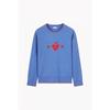 Argyle Heart Embroidery Pullover Bakpf1611