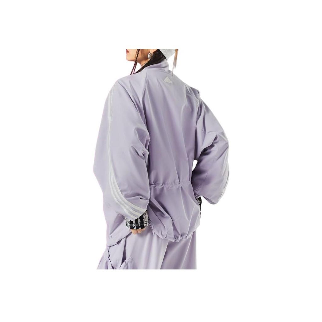 adidas Dance Jacket With Letter Print Women Jacket Silver Purple JI9767