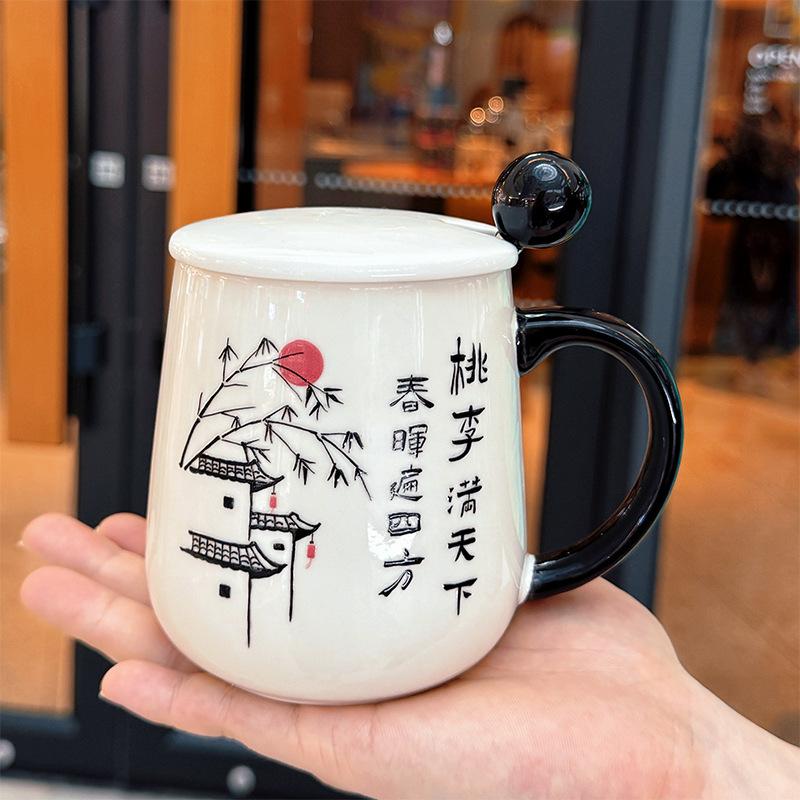 Lärarnas dag Elever ger meningsfulla gåvor till manliga och kvinnliga lärare Ny praktisk vattenkopp Keramisk kopp Mugg Gåva