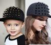 BASEBALL CAPS FOR BOTH Men Women Boys Girls Punk Studded Baseball Hip-Hop Hat Adjustable Snapback Spike Rivet Stud Cap