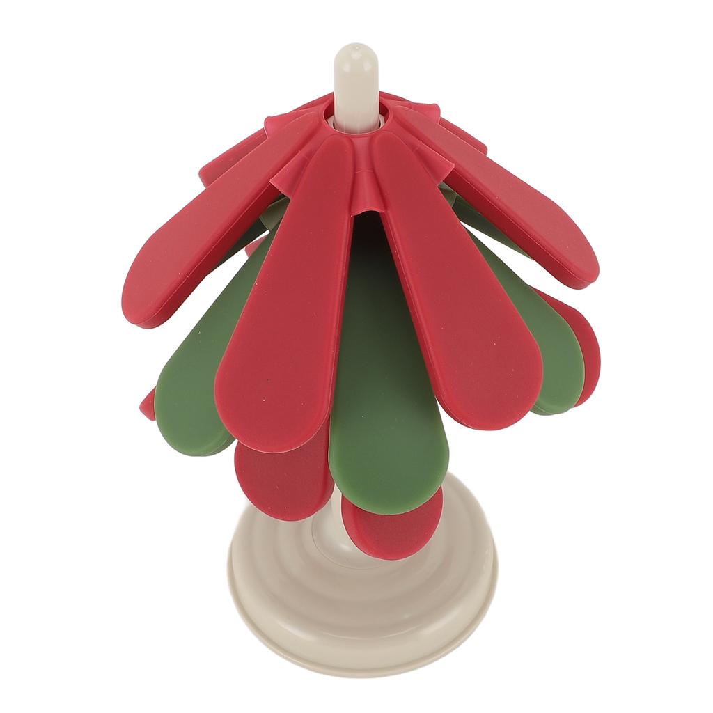 Baumform Faltbare Isoliermatte Silikon Hitzebeständige Untersetzer Pads für Teekanne Pfannen Schüssel