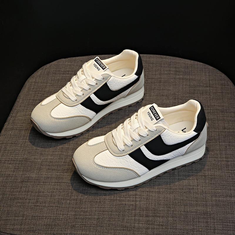 2025 Autumn New Retro Moral Training Shoes Low-top Flat-soled Single Shoes Commuting Forrest Gump Shoes Casual Versatile Board Shoes Single Shoes