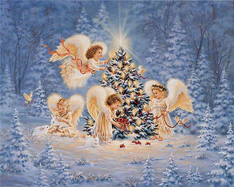 5d Diamond Painting Beauty Angel Girl Cross Stitch Diamond Embroidery Full Set Portrait Religious Figures Cross Stitch Rhinestone Kit Home Decor