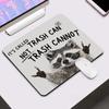 Cute Funny Raccoon Meme Mouse Pad Square PC Gaming Non-Slip Rubber Desk Mat Small Animal Gamer Accessories Office Decor Mousepad