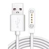 Universal 2Pin 4mm 7.62mm 4Pin Strong Magnetic Charge Cable USB Charging Line Cord Black White For Smart Watches