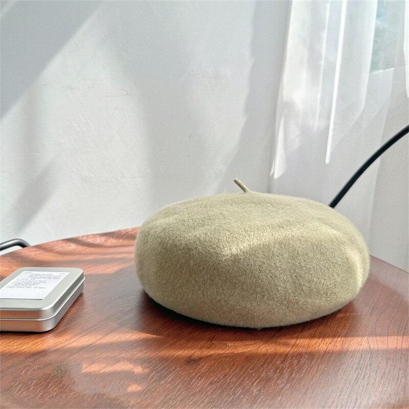 Ретро шерстяной берет для женщин M (56-58cm)