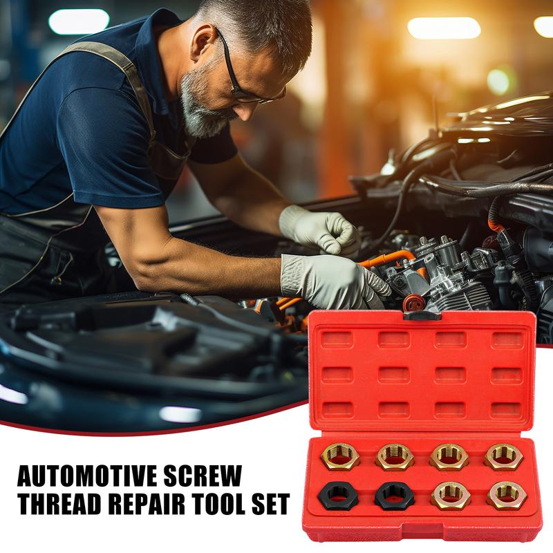

Набор для восстановления резьбы Набор для восстановления резьбы 8 штук Метрический набор плашек Метчик для нарезания резьбы Портативный ремонтный инструмент Шестигранный метчик Плашка для нарезания резьбы CZECH REPUBLIC
