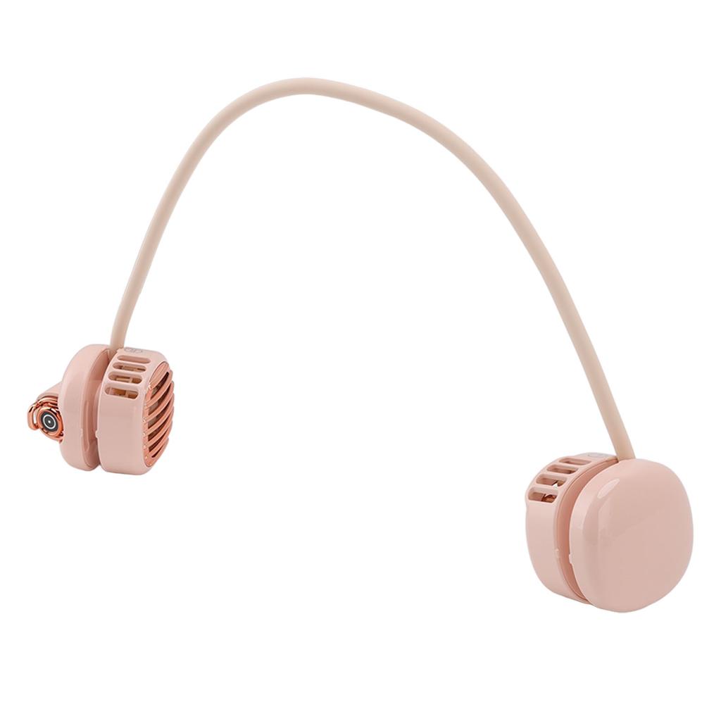 USB-Ladegerät Nackenventilator Doppelventilator Freihändig Super Luftstrom Leicht Faltbar Tragbarer Nackenventilator für