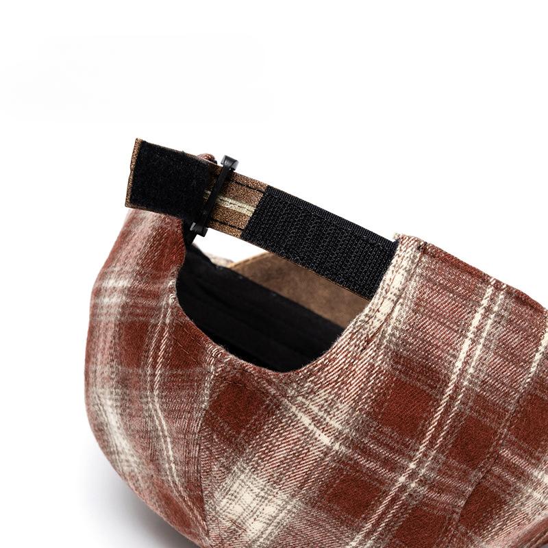 Vintage British Plaid Patchwork Newsboy Cap for Women Suitable for All Occasions-Intimate Design, Enjoy The Comfort of The Hat