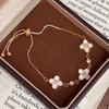2025 Explosive Lucky Clover Bracelet Explosive Jewelry Exquisite Versatile Premium Sense Pulling Flower Bracelet Wholesale