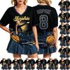 Casual Dames T-shirt met Ronde Hals en Korte Mouwen