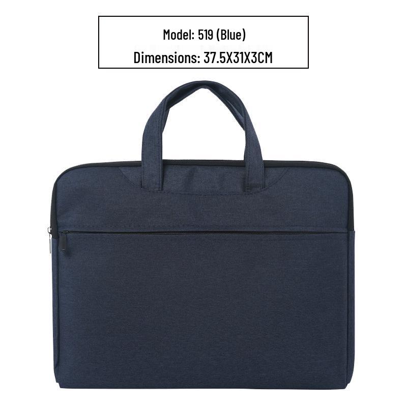 Handheld Waterproof Document Bag with Zipper - Large Capacity Office & Conference Bag for Computers & Documents