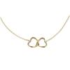 GUESS Collier doré pour femme - Mon Amour Two Hearts Necklace Yellow Gold 287130