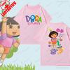 Unisex Dora The Explorer Cartoon Pattern TShirt Cute Harajuku TShirtComfortable Personality Tops Street Fashion Unisex Women