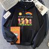 Graphic Clothes Death Is Coming Letter Printing Hoodies Women/Men Winter Comfortable Sweatshirts Hooded Cartoon Cute Hoody
