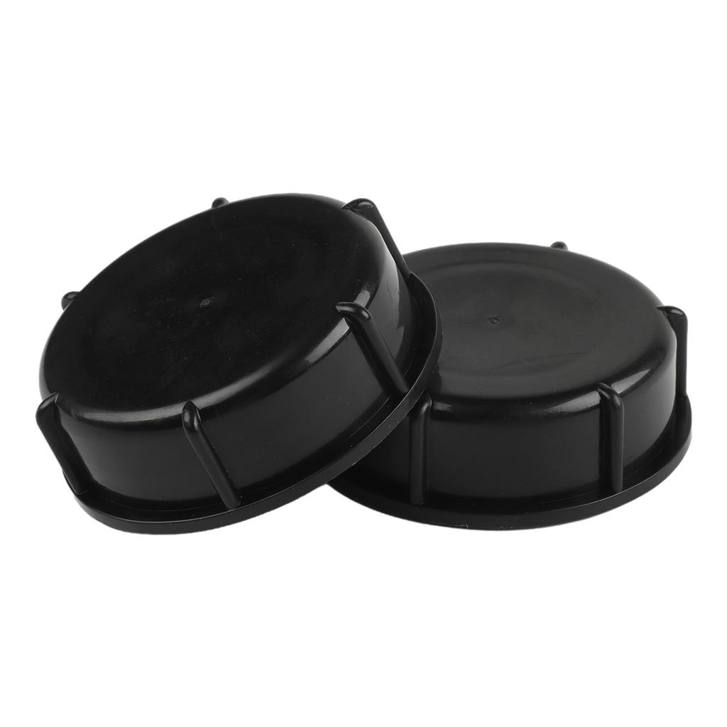 2pcs IBC Ton Container Screw Tap Cap Valve Cover S100x8 DN80 Plastic Replacement for IBC Tank Lid Threaded Cap
