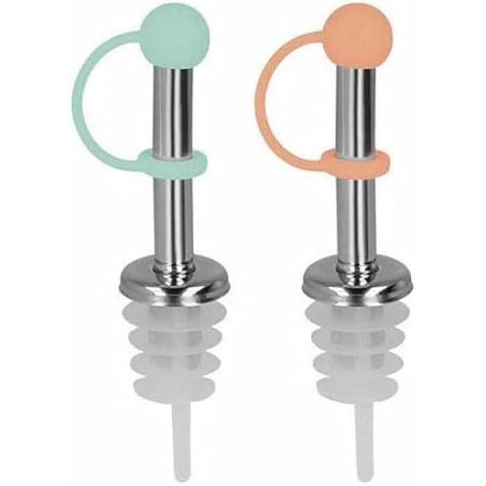 Bouchon verseur - WOOOW - Lot de 2 - Acier Inoxydable - Multicolore - 36x36x45 cm