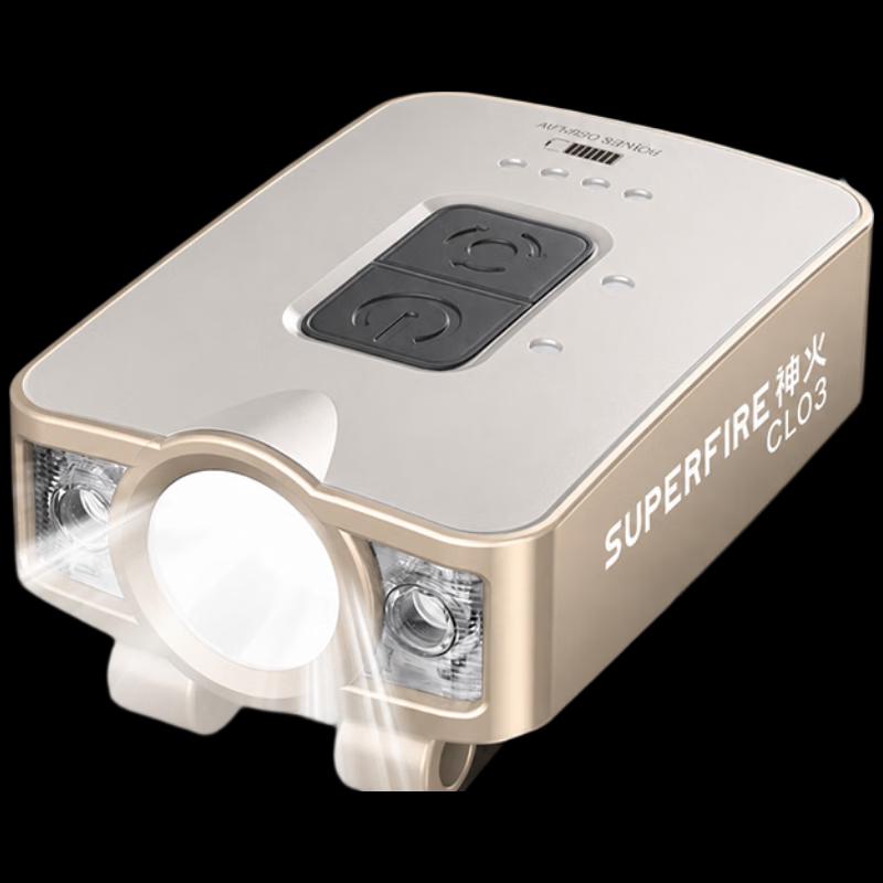 Supfire CL03 Rechargeable Motion Sensor Headlamp/Cap Clip Light
