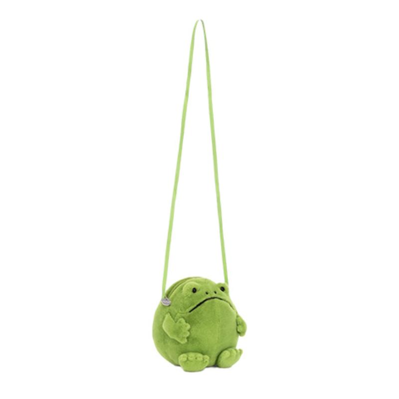 JELLYCAT Amphibious & Crawling Series Ricky Rain Frog Bag Fun Doll Plush Doll 17cm high