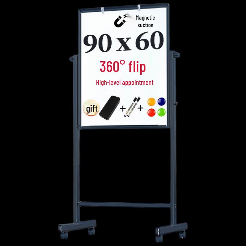 Deli 60x90cm H-Frame Double-Sided Magnetic Whiteboard