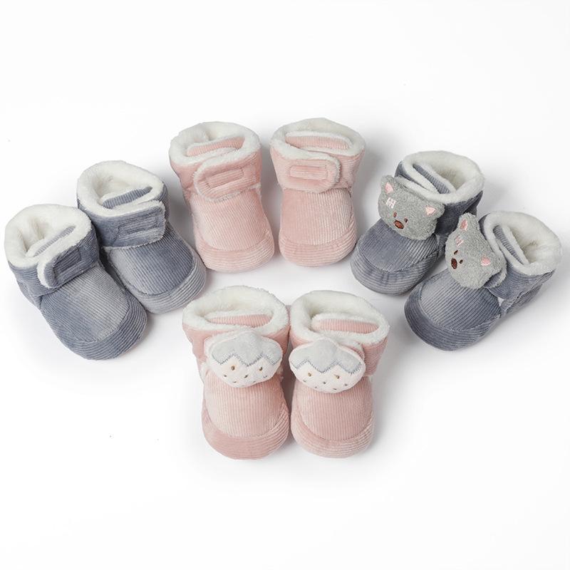 Jiamile Newborn Indoor Cotton Baby Walking Shoes